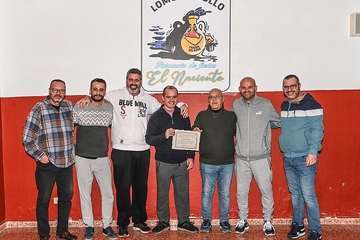 La banda Charcojondo, pregoneros de las fiestas de Lomo Magullo de este año/Antonio Alí.